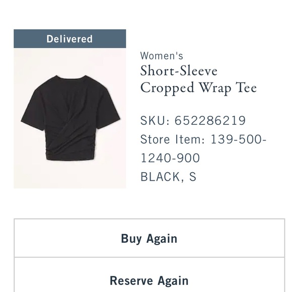 Abercrombie & Fitch Twist Crop Tee - Picture 3 of 3